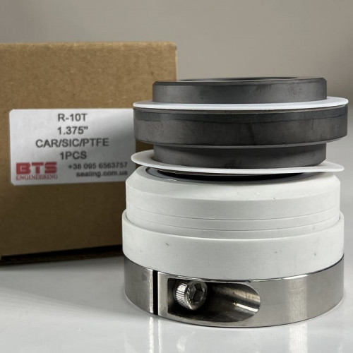 Gleitringdichtung für Pumpenwelle R-10T 1 3/8, CAR/SIC, PTFE, 304, V
