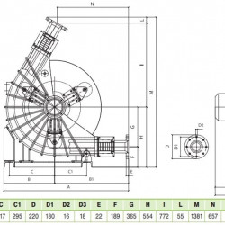 Peristaltikpumpe ACME Pompe ATR 80 FX/TD 18875 l/h, 9 kW, 34,6 U/min, mit fester Förderleistung für Schlamm