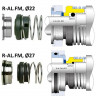 Gleitringdichtung für Alfa Laval Pumpe R-AL.FM 27, CAR/SIC, EPDM, 304