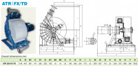 Peristaltikpumpe für konzentrierte Säuren ACME Pompe ATR 280 FX/TD 24340 l/h, 7,5 kW, 22,3 U/min, mit fester Fördermenge