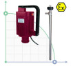 Elektrische Fasspumpe TR ATEX PP mit Hastelloy-Welle 1200 mm