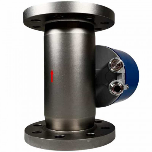 DN65 Durchflussmesser (Rotameter) aus Edelstahl KLZDN65-1/PN16 (22 % Öl, 78 % Lösungsmittel (Hexan) 750 kg/m3, 40-60 °C) 4000~40000 l/h, 4-20 mA, Ex