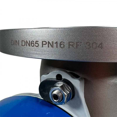 DN65 Durchflussmesser (Rotameter) aus Edelstahl KLZDN65-1/PN16 (22 % Öl, 78 % Lösungsmittel (Hexan) 750 kg/m3, 40-60 °C) 4000~40000 l/h, 4-20 mA, Ex