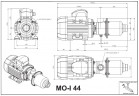 Edelstahl-Schraubenpumpe für Suspensionen mit Feststoffeinschlüssen LIVERANI MO-I 44/6 MF 0,55 kW, 900 U/min, 220 V