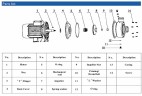 Zentrifugalpumpe BB300/110D, AISI304, 220V/50Hz, 2900