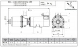 Edelstahl-Schraubenpumpe für Suspensionen mit Feststoffpartikeln LIVERANI MO-I 44 cm³/24 V 0,55 kW, 1400 U/min