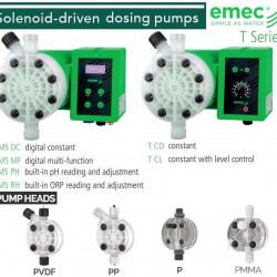 Magnetische Dosierpumpe EMEC TMSA PH SELBSTENTLÜFTIG 3,2–35 l/h, 20–1 bar