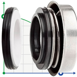 Motorpumpendichtung R-6B 30, SIC/SIC, NBR, 304