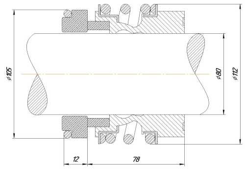 Gleitringdichtung R-MG13 80, SiC/SiC, Viton, 304, G6