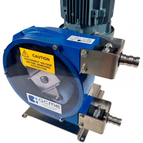Schlauchpumpe zum Fördern von Reinigungsmitteln ACME Pompe ASP 10 FX 72 l/h, 230/400V 50Hz, 0,18 kW, 35 U/min - NR, mit fester Fördermenge