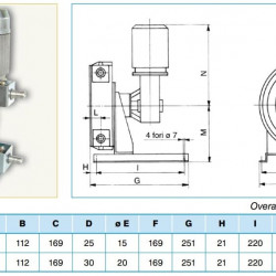 Peristaltikpumpe für Chemikalien ACME Pompe ASP 10 FX 143 l/h, 0,37 kW, 70 U/min, mit fester Fördermenge