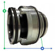 Dichtungskartusche Typ Grundfos R-706SE 43, SIC/SIC, VITON, 304