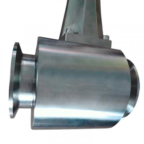 DN80 Wirbelzähler aus Edelstahl KLUGB-DN80/PN16, AISI 316, 107–1650 kg/h, 1,6 MPa, 121–143 °C, 4–20 mA + RS485, hygienische Klemmverbindung
