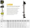 Veneroni LVEM 12, 18,5 kW, 5m, 306 m3/h elektrische vertikale Pumpe mit Mischpropeller