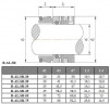 Gleitringdichtung für Alfa Laval Pumpe R-AL.SR 55, SS/CAR, EPDM, 304 Typ AESSEAL W03U, W03SU, W03S, W03DU, W03
