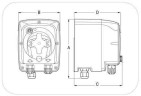 Peristaltische Pumpe PDP TEC-1TT - 6-1 - 24VAC SANTOPRENE GRIGIA