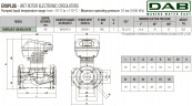 DAB EVOPLUS 120/450 100 1x220-240 Y25 Umwälzpumpe mit elektronischer Steuerung, 60220919