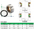 Gleitringdichtung für Flygt-Pumpenwelle R-FL.58UR 60, C, TC/TC, VITON, 304