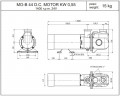 Bronzeschraubenpumpe zum Abpumpen und Entleeren von Abwassertanks auf Schiffen auf See LIVERANI MO-B 44 cm³/24 V 0,55 kW, 1400 U/min