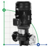 Vertikale Hochtemperaturpumpe AGD-100 -30°C+200°C