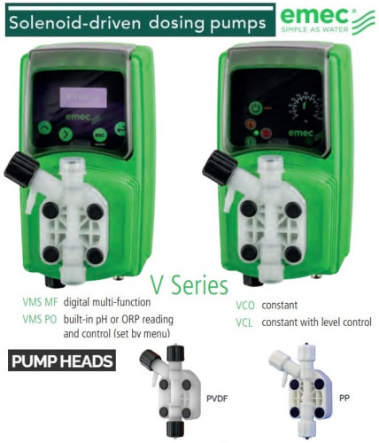 Magnetische Dosierpumpe EMEC VMSA PO SELBSTENTÜTZEND 2-13,5 l/h, 18-1 bar