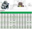 Kartuschendichtung für Flowserve-Pumpe R-ISC2-PX 50 , SiC/SiC, Viton, 316