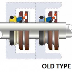 Gleitringdichtung für FLYGT-Pumpe, LOWARA R-FL.XA 25, U, TC/TC, VITON, 304