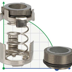 Gleitringdichtung für Grundfos R-706F 16, TC/TC, VITON, 316