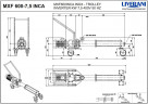 Edelstahl-Schraubenpumpe LIVERANI MXF600INCA TF 7,5 kW 108–367 U/min 380 V AISI 304 mit Frequenzumrichter, Fernbedienung (15 m), auf einem Fahrgestell