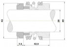 Gleitringdichtung R-MG13 28, SIC/SIC, NBR, 304, G6