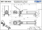 Edelstahl-Schraubenpumpe LIVERANI MXF1200INCA TF 15 kW 97–315 U/min 380 V AISI 304 mit Frequenzumrichter, Fernbedienung (15 m), auf einem Fahrgestell