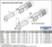 Schraubenpumpe aus Edelstahl zum Fördern von Lebensmitteln und chemischen Flüssigkeiten LIVERANI MXF30 TF 1,1 kW, 473 U/min, 380 V, AISI 316