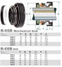 Gleitringdichtung R-6SB 12, SiC/SiC, NBR, 304