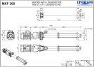 Edelstahl-Schraubenpumpe für Joghurt, Sauerrahm, Soßen, Mayonnaise LIVERANI MXF300 TF 5.5 kW, 287 U/min, 380 V, AISI 304