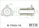 Gleitringdichtung für Grundfos-Patronenpumpe R-706A 16, SiC/SiC, Viton, 304
