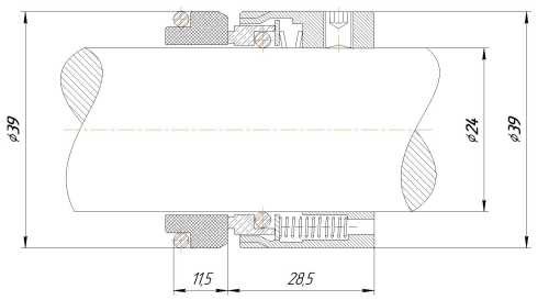 Gleitringdichtung R-M7N 24, SiC/SiC, Viton, 304, G9