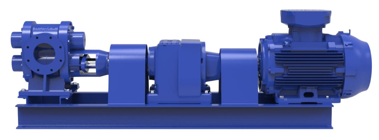 Zahnradpumpe zum Pumpen von Öl Kupar KHP6 Zoll mit Motor 30 kW 338 U/min