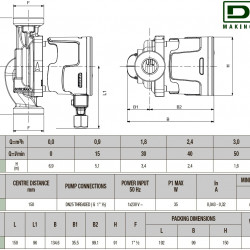 DAB EVOSTA2 40-70/150 SAN (1") M Umwälzpumpe mit elektronischer Steuerung, 60186164