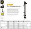 Veneroni LVEM 12, 11 kW, 4,5m, 198 m3/h elektrische vertikale Pumpe mit Mischpropeller