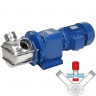 Impellerpumpe zum Fördern von Gummilatex LIVERANI RID MINOR 40 +BY-PASS NR TF 1,5kW, 350U/min, 380V mit Getriebe