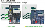 Chlordioxid-Generator EMEC LOTUS MINI 8–20 g/h, 8 bar, System zur Erzeugung, Dosierung und Steuerung von Chlordioxid für die Wasserdesinfektion
