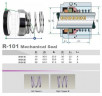 Gleitringdichtung für Pumpe R-101 16, CER/CAR, VITON, 304