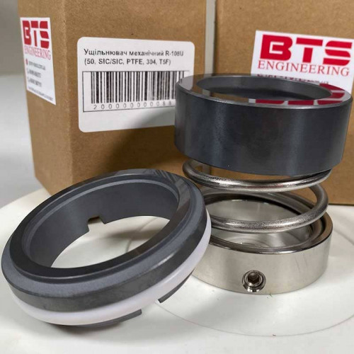Gleitringdichtung für Pumpenwelle R-108U 50, SiC/SiC, PTFE, 304, T5F