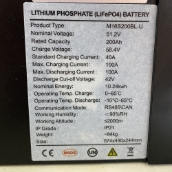 Wiederaufladbare Lithium-Batterie für die Notstromversorgung 51.2V 200Ah LiFePO4, LFP-Zellen EVE 3.2V 100Ah LiFePO4 Grad A Zellen mit ROHS-Zertifikat