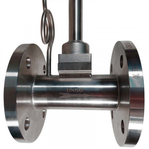 DN50 Edelstahl-Wirbel-Durchflussmesser KLUGB DN50/PN16 RF DIN-Flansch, für Dampf, 0,175-1,75 t/h, <1.6 MPa, <250°C, 4-20mA, ExdIIBT6