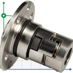 Dichtungskartusche Typ R-706L 12, SIC/SIC, VITON, 304