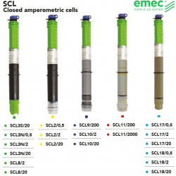 Geschlossene amperometrische Zellen zur Messung von Chlor und Chlordioxid EMEC SCL