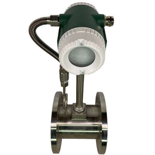 DN125 Edelstahl-Wirbel-Durchflussmesser KLUGB DN125/PN16 RF DIN-Flansch, für Dampf 0.75-11 t/h <1,6 MPa, <250°C, 4-20mA, ExdIIBT6