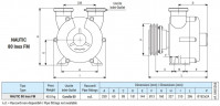 Vortexpumpe für Farbtransfer LIVERANI NAUTIC 80 Inox FM 24V, 900 l/min, AISI 316, ohne Motor