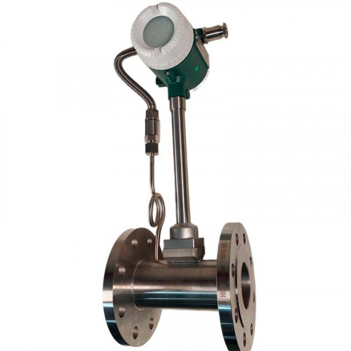 DN65 Edelstahl-Wirbel-Durchflussmesser KLUGB DN65/PN16 RF DIN-Flansch, für Dampf, 0,3-3 t/h, <1,6 MPa, <250°C, 4-20mA, ExdIIBT6